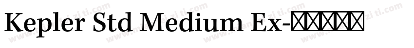 Kepler Std Medium Ex字体转换